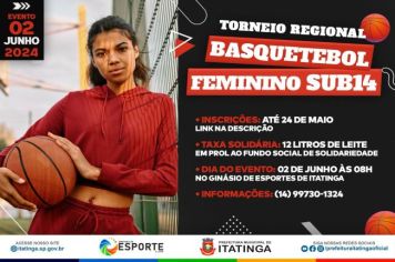TORNEIO REGIONAL DE BASQUETEBOL FEMININO SUB14