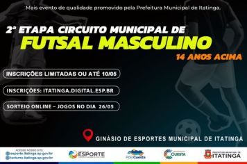 2ª ETAPA CIRCUITO MUNICIPAL DE FUTSAL MASCULINO