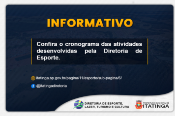 CONHEÇA AS ATIVIDADES DESENVOLVIDAS PELA DIRETORIA DE ESPORTE
