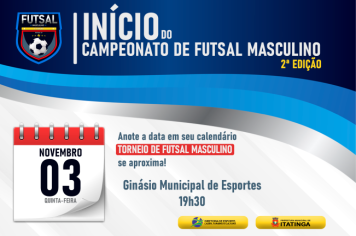 [CAMPEONATO DE FUTSAL MASCULINO – 2ª edição]