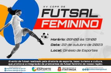 XV COPA DE FUTSAL FEMININO