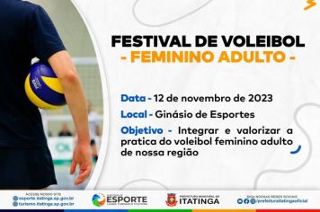 1° FESTIVAL DE VOLEIBOL FEMININO ADULTO