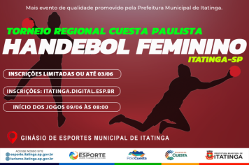 Participe da Torneio Regional da Cuesta Paulista de Handebol Feminino!